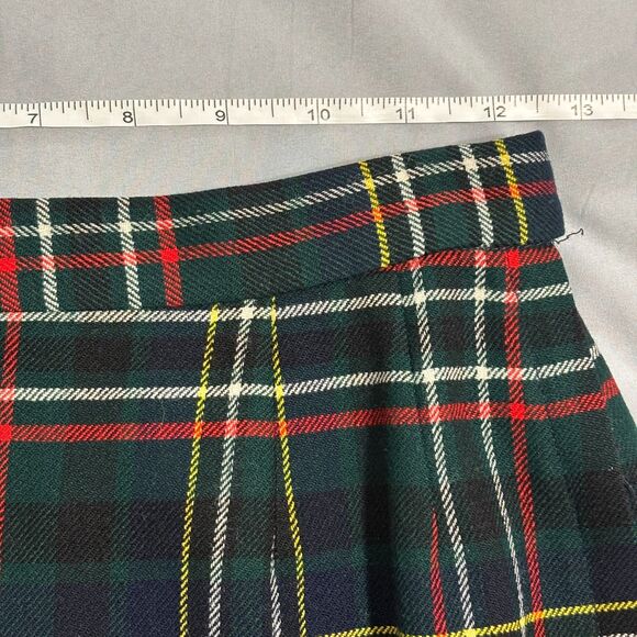 Vintage Ed Behan's Tweed Shop Suit Skirt Sz S Tartan Plaid Wool Missing Sz Tag - Picture 10 of 16